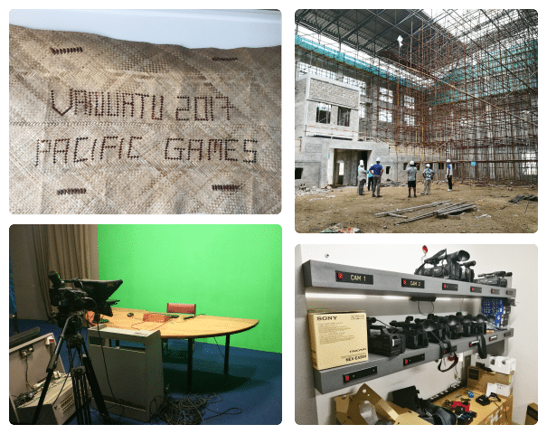 Photo collage of various Telemedia projects in the Pacific